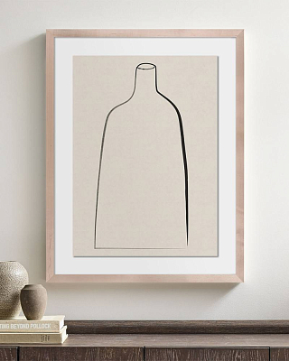 Постер Minimal Vase с дубовой рамой 400_400_2846197